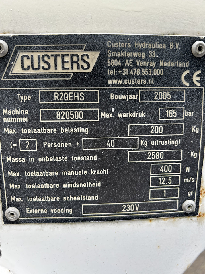 Custers R20EHS R20 2005 trailer mounted platform R20 - Aanhanger hoogwerker: afbeelding 5 Custers R20EHS R20 2005 trailer mounted platform R20 - Aanhanger hoogwerker: afbeelding 5