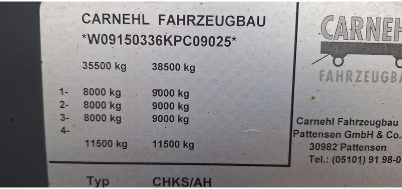 Carnehl CHKS AH - Kipper oplegger: afbeelding 5 Carnehl CHKS AH - Kipper oplegger: afbeelding 5