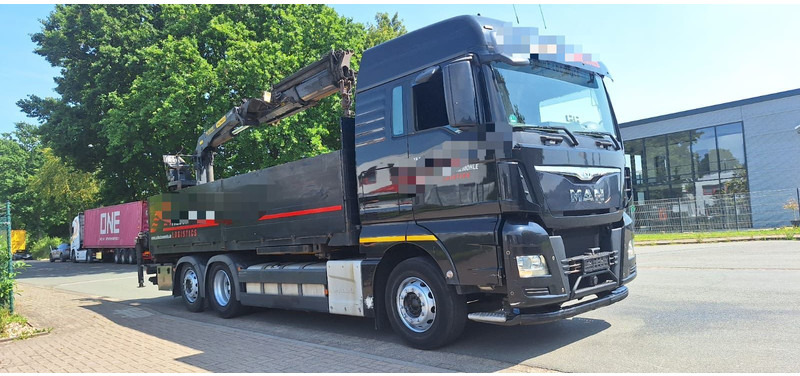 MAN TGX 26.440 6x2 LLW Pritsche mit Kran Palfinge - Vrachtwagen met open laadbak, Kraanwagen: afbeelding 1 MAN TGX 26.440 6x2 LLW Pritsche mit Kran Palfinge - Vrachtwagen met open laadbak, Kraanwagen: afbeelding 1