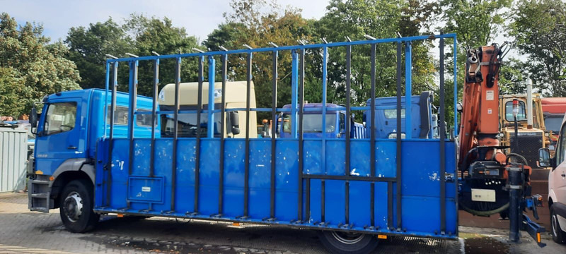 Mercedes-Benz 1828 Pritsche+Glastransport - Vrachtwagen met open laadbak, Kraanwagen: afbeelding 3 Mercedes-Benz 1828 Pritsche+Glastransport - Vrachtwagen met open laadbak, Kraanwagen: afbeelding 3