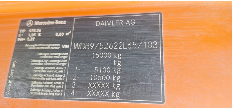 Veegwagen Mercedes-Benz Atego 1524 2 6-Zyl. 4x2: afbeelding 8