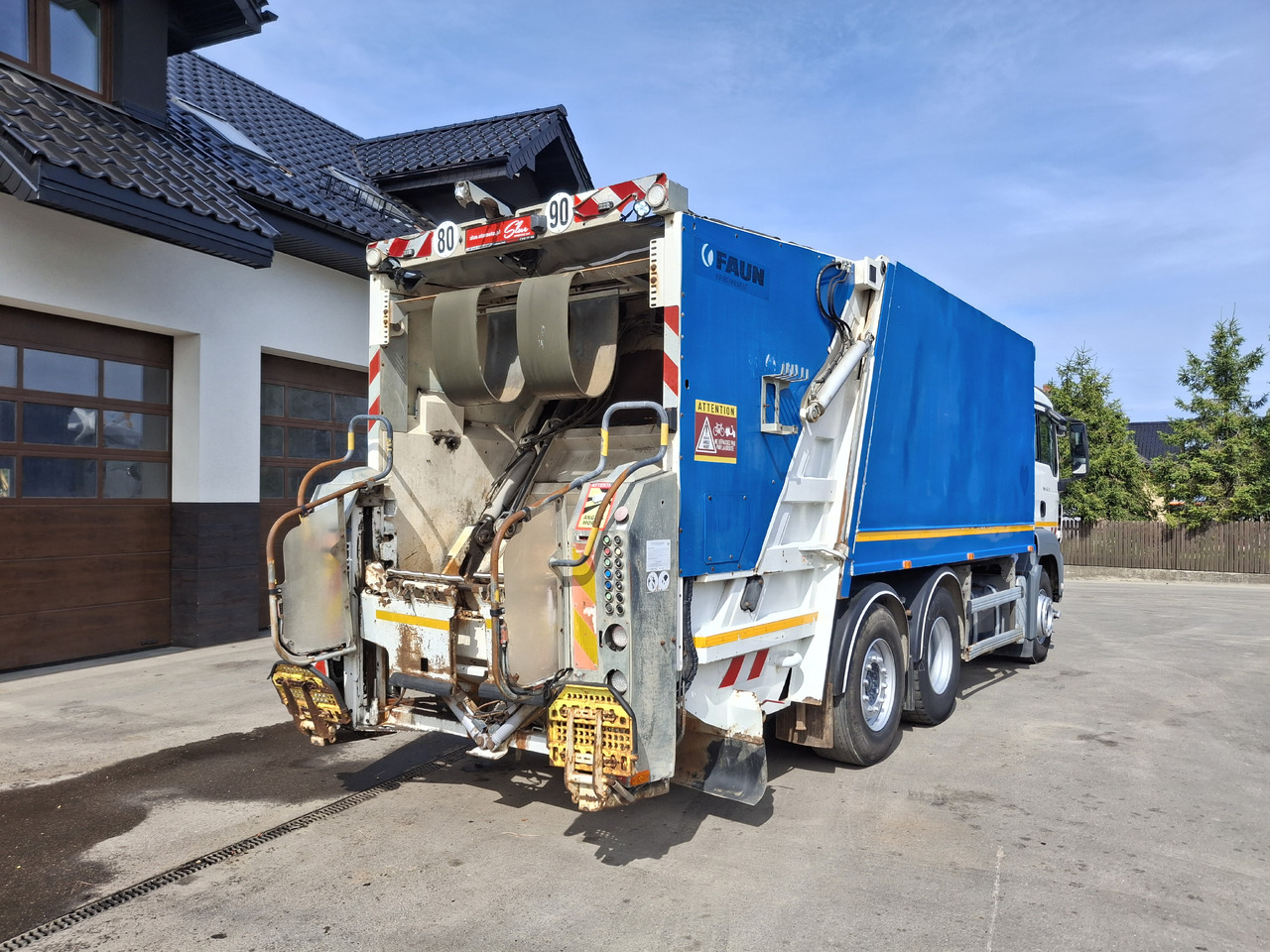 MAN MAN TGS 28.360 Śmieciarka Müllwagen Garbage Truck FAUN 3 Osie - Vuilniswagen: afbeelding 5 MAN MAN TGS 28.360 Śmieciarka Müllwagen Garbage Truck FAUN 3 Osie - Vuilniswagen: afbeelding 5