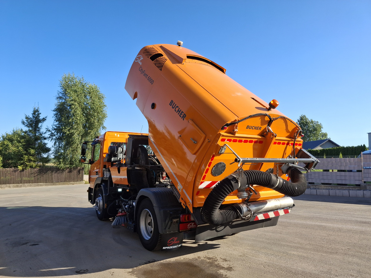 Veegwagen MERCEDES-BENZ Atego 1523 Zamiatarka Kehrmaschine BUCHER CityFant 6000 Euro 6 PM10 L/R Rura Do Liści: afbeelding 20