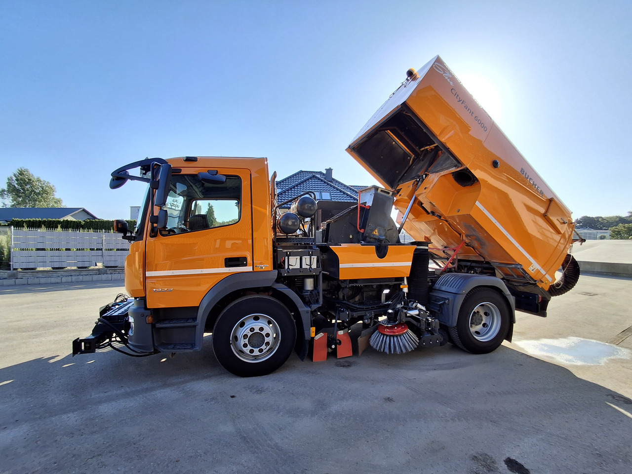 Veegwagen MERCEDES-BENZ Atego 1523 Zamiatarka Kehrmaschine BUCHER CityFant 6000 Euro 6 PM10 L/R Rura Do Liści: afbeelding 25