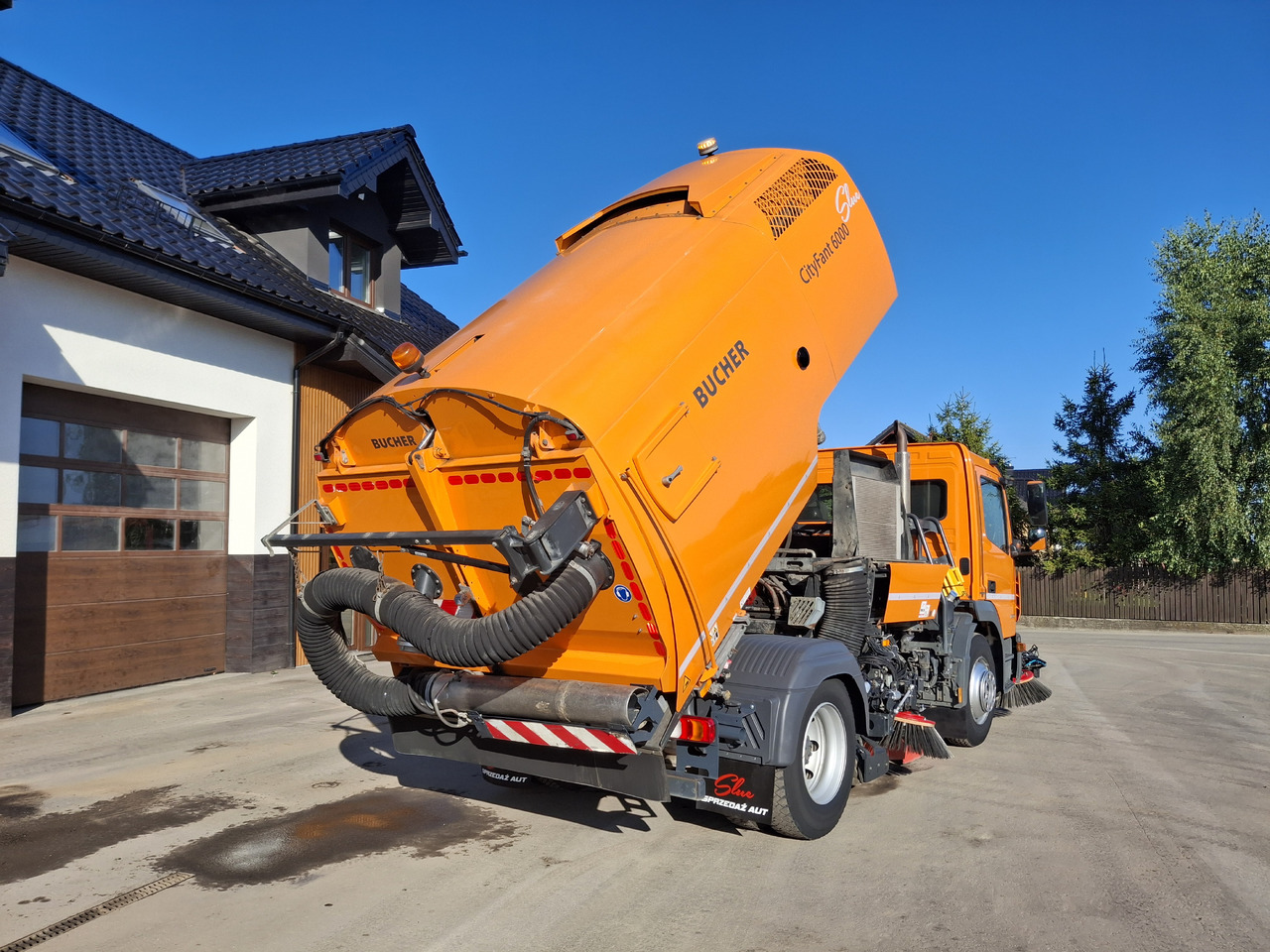 Veegwagen MERCEDES-BENZ Atego 1523 Zamiatarka Kehrmaschine BUCHER CityFant 6000 Euro 6 PM10 L/R Rura Do Liści: afbeelding 21