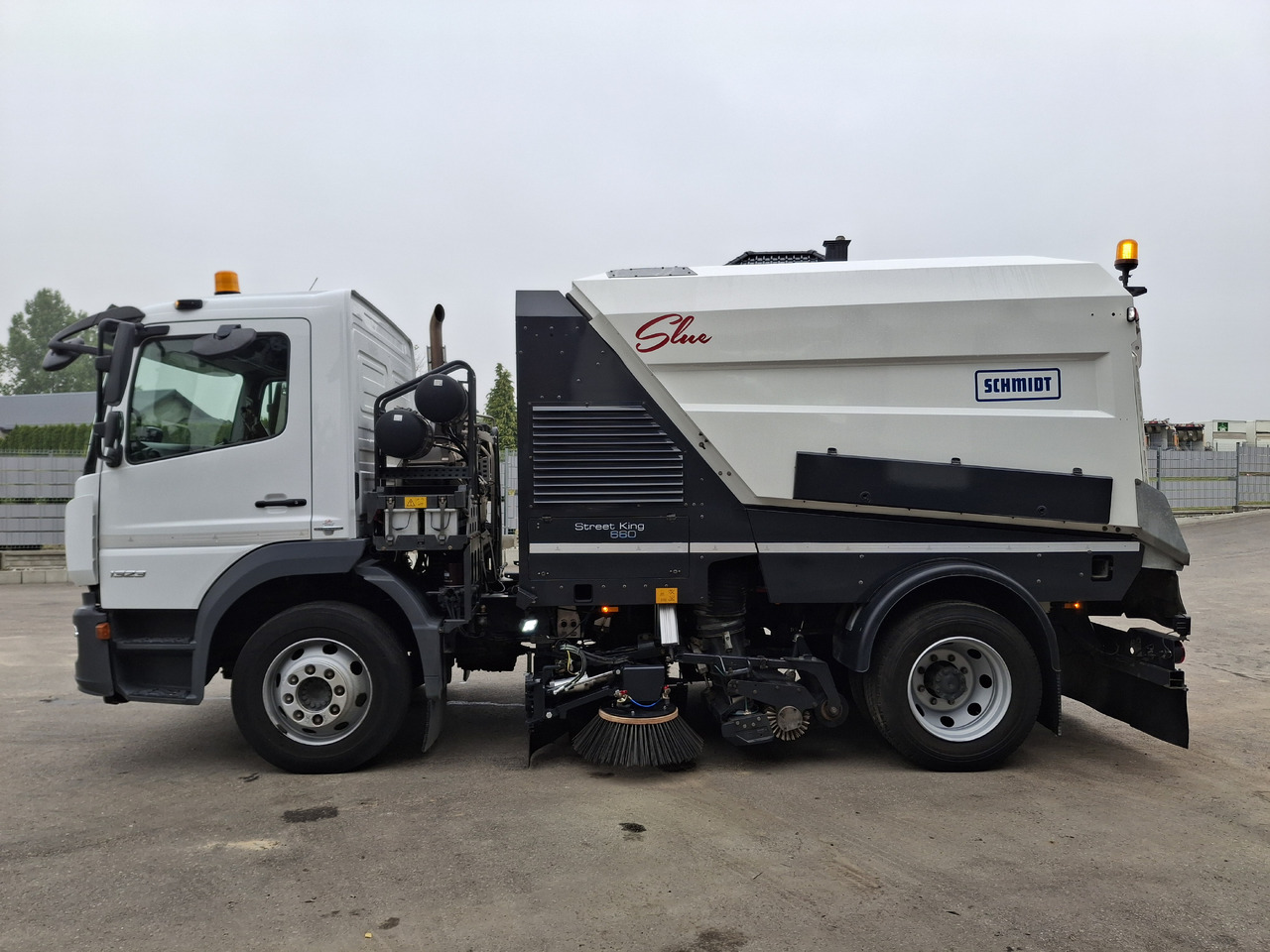 Veegwagen MERCEDES-BENZ Atego 1523 Zamiatarka Kehrmaschine Schmidt Street King 660 Euro 6 PM10 2 Motoren Szczotki L/R 2016r: afbeelding 6
