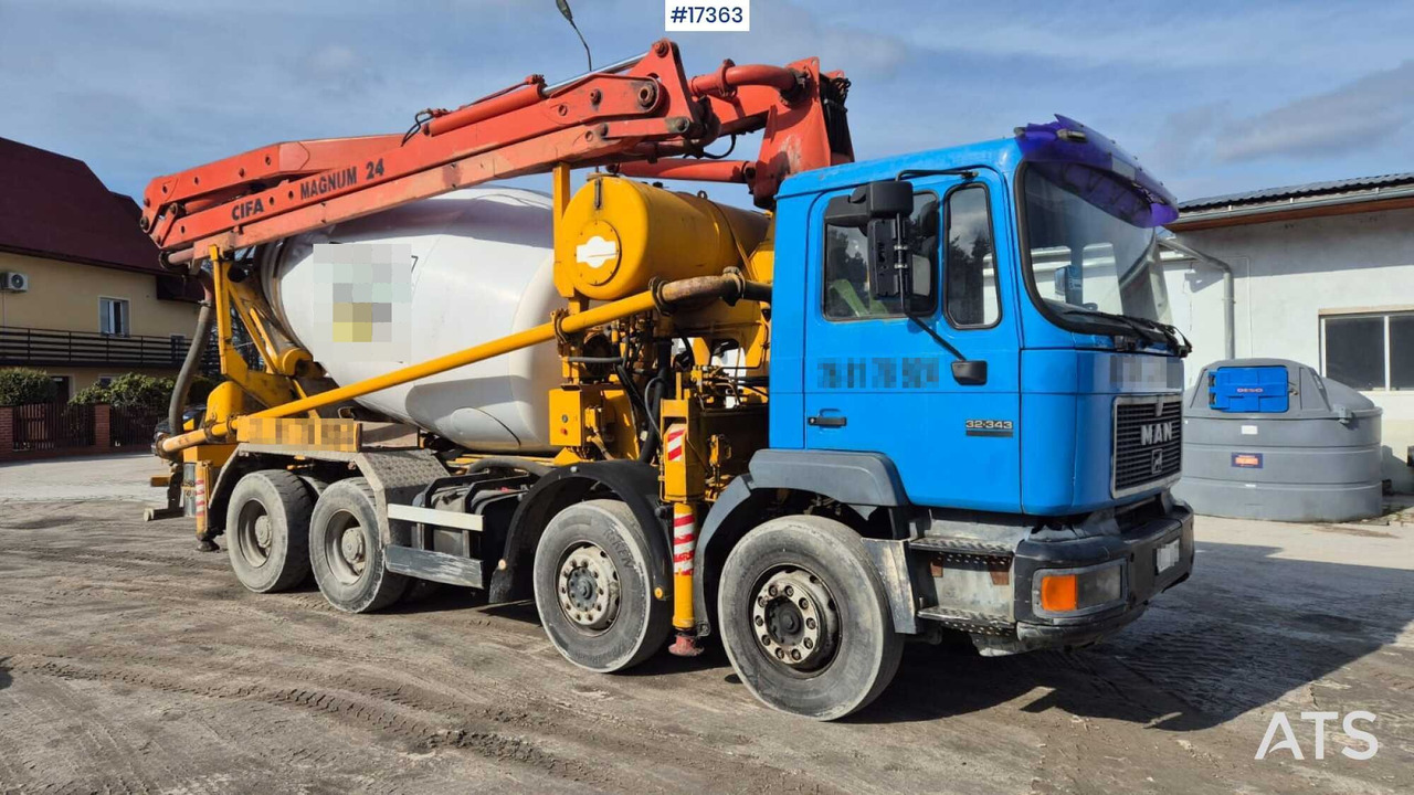 CIFA 24 concrete pump on MAN 32.343 chassis (1999) - Betonpomp: afbeelding 1 CIFA 24 concrete pump on MAN 32.343 chassis (1999) - Betonpomp: afbeelding 1