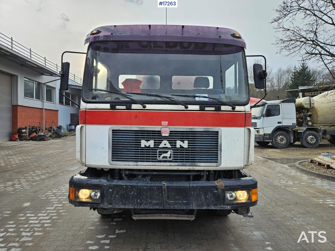 Concrete mixer on MAN F13 8x4 chassis (1994) - Betonmixer: afbeelding 3 Concrete mixer on MAN F13 8x4 chassis (1994) - Betonmixer: afbeelding 3