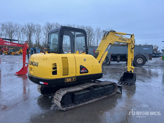 2012 Hyundai R55-7 Mini Excavator: <6.6t - Minigraafmachine: afbeelding 5 2012 Hyundai R55-7 Mini Excavator: <6.6t - Minigraafmachine: afbeelding 5