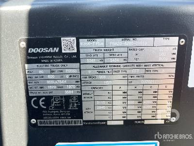 DOOSAN B35X-7 PLUS MAST - FFT, MFH 4380, OAL (Unused) - Elektrische heftruck: afbeelding 2 DOOSAN B35X-7 PLUS MAST - FFT, MFH 4380, OAL (Unused) - Elektrische heftruck: afbeelding 2