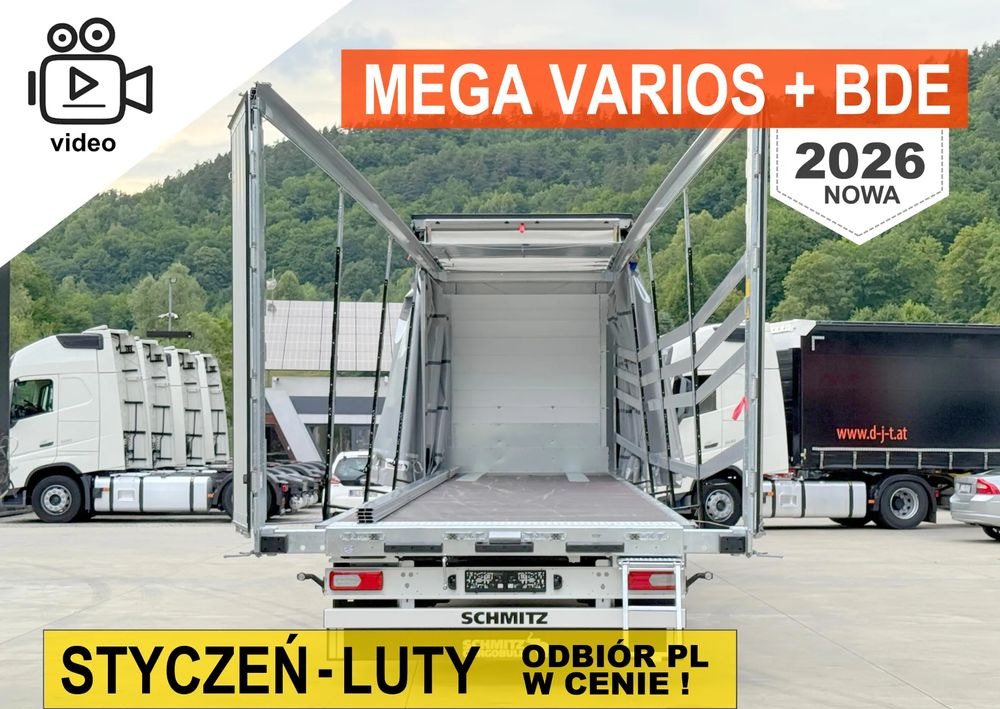 Schmitz Cargobull MEGA VARIOS + BDE - Schuifzeiloplegger: afbeelding 1 Schmitz Cargobull MEGA VARIOS + BDE - Schuifzeiloplegger: afbeelding 1