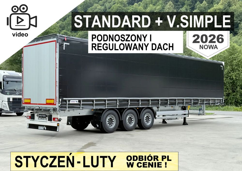 Schmitz Cargobull STANDARD + DACH VARIOS SIMPLE - Schuifzeiloplegger: afbeelding 1 Schmitz Cargobull STANDARD + DACH VARIOS SIMPLE - Schuifzeiloplegger: afbeelding 1