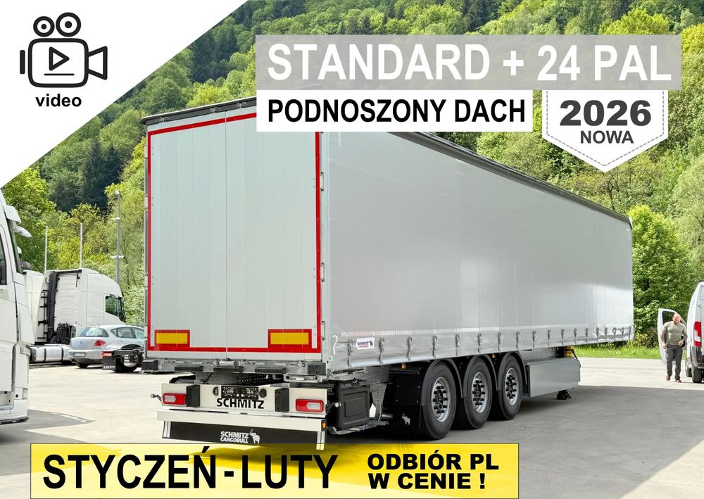 Schmitz Cargobull STANDARD + PDN DACH + 24 PAL - Schuifzeiloplegger: afbeelding 1 Schmitz Cargobull STANDARD + PDN DACH + 24 PAL - Schuifzeiloplegger: afbeelding 1