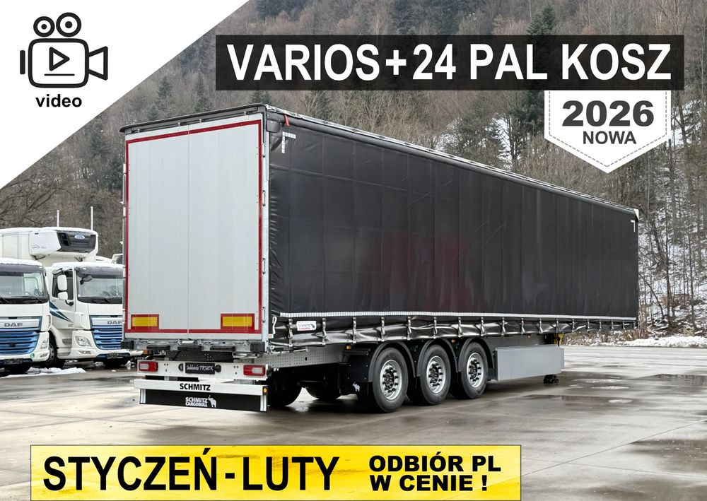 Schmitz Cargobull VARIOS + KOSZ NA 24 PALETY - Schuifzeiloplegger: afbeelding 1 Schmitz Cargobull VARIOS + KOSZ NA 24 PALETY - Schuifzeiloplegger: afbeelding 1