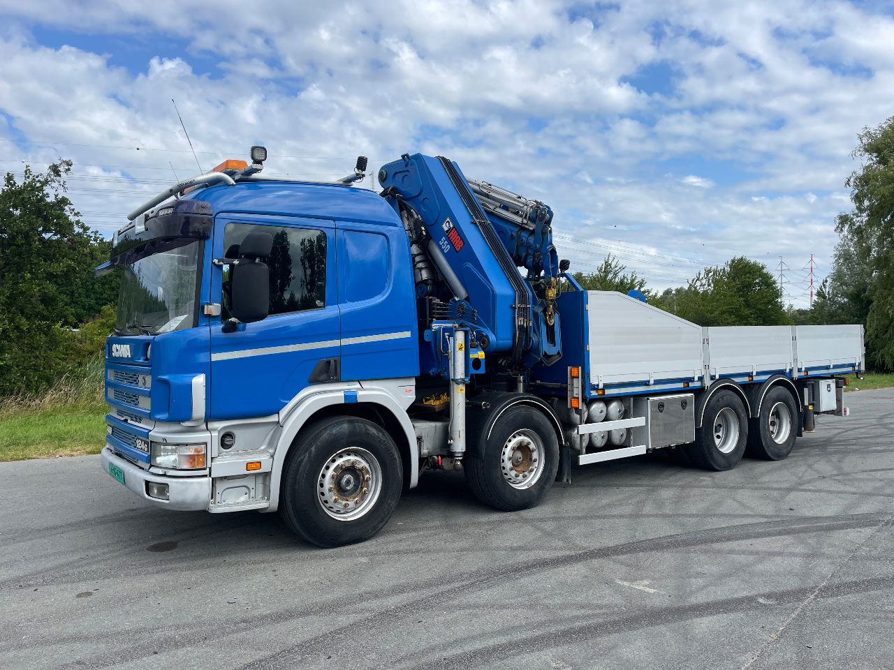 Scania P124-400 124 with hiab 550 crane with jib, excellent condition - Kraanwagen: afbeelding 3 Scania P124-400 124 with hiab 550 crane with jib, excellent condition - Kraanwagen: afbeelding 3