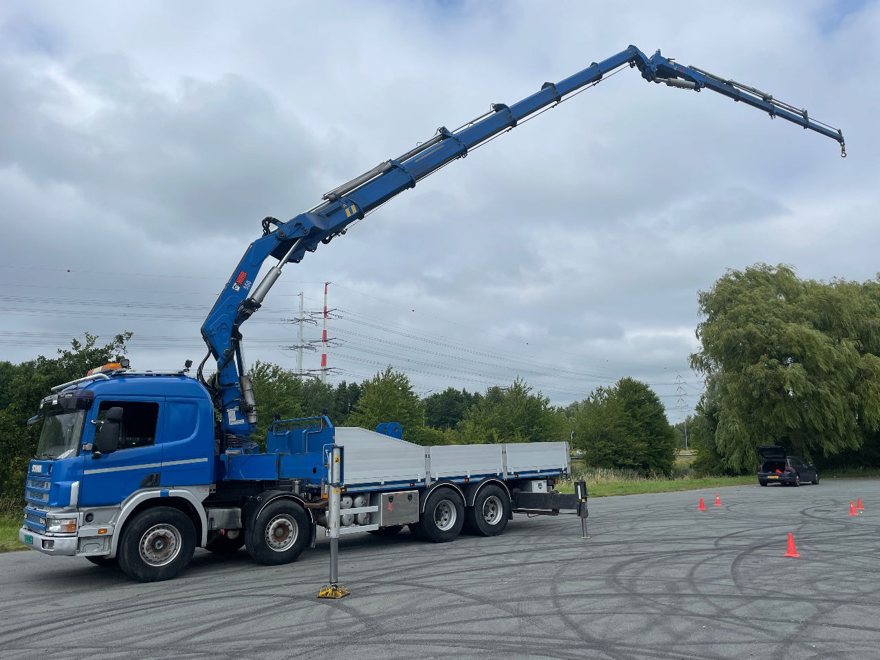Scania P124-400 124 with hiab 550 crane with jib, excellent condition - Kraanwagen: afbeelding 2 Scania P124-400 124 with hiab 550 crane with jib, excellent condition - Kraanwagen: afbeelding 2
