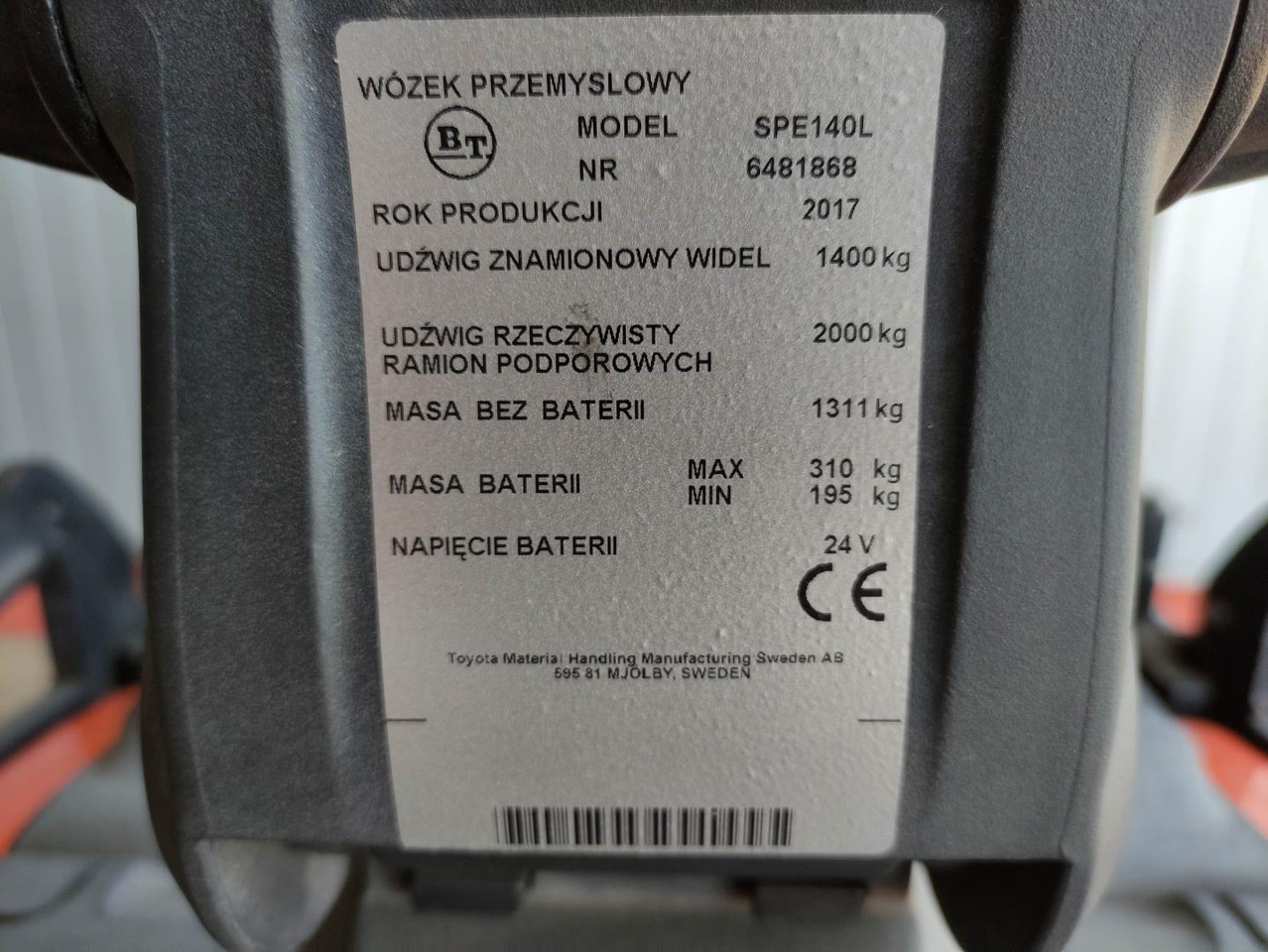 BT SPE140 L - Stapelaar: afbeelding 5 BT SPE140 L - Stapelaar: afbeelding 5