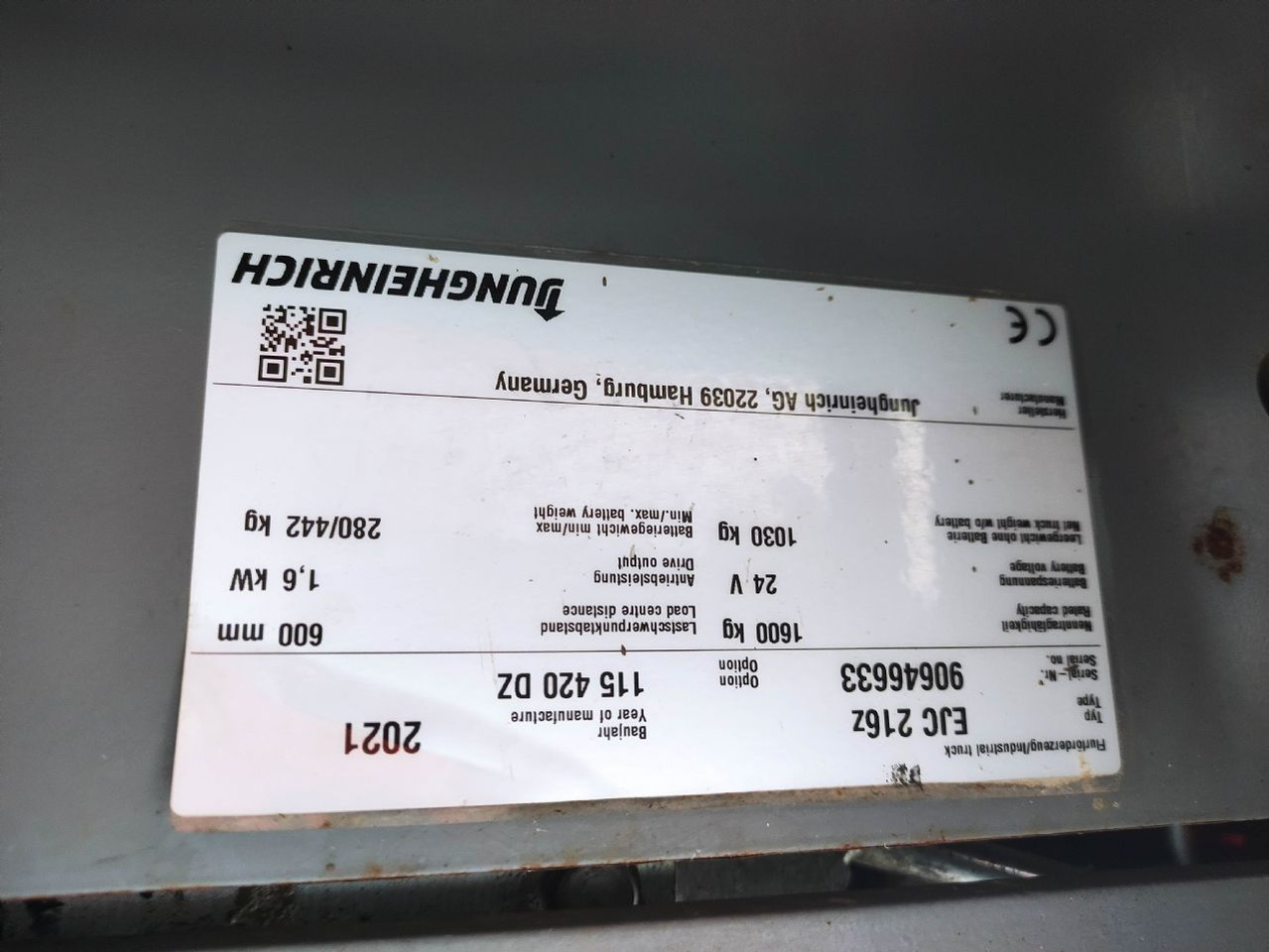 Jungheinrich EJC 216 Z - Stapelaar: afbeelding 5 Jungheinrich EJC 216 Z - Stapelaar: afbeelding 5