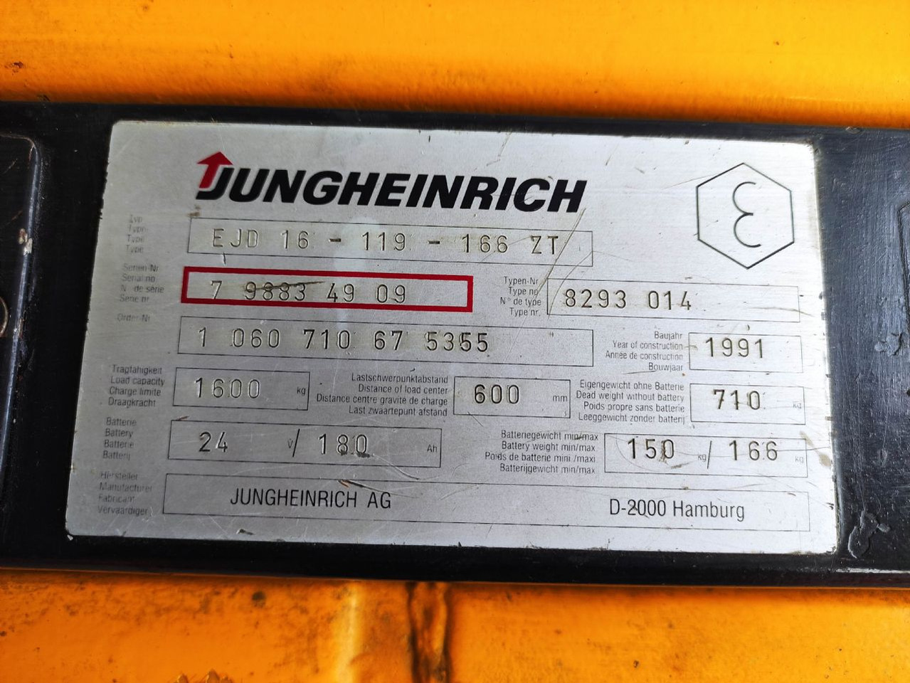 Jungheinrich EJD16-119-166ZT - Stapelaar: afbeelding 5 Jungheinrich EJD16-119-166ZT - Stapelaar: afbeelding 5