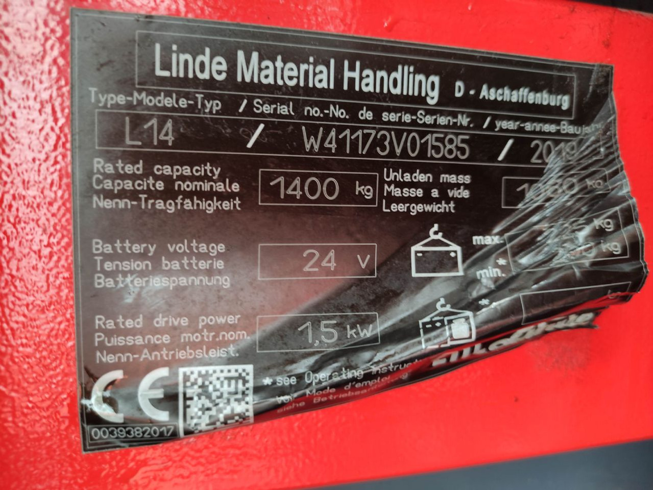 Linde L14-1173 - Stapelaar: afbeelding 5 Linde L14-1173 - Stapelaar: afbeelding 5