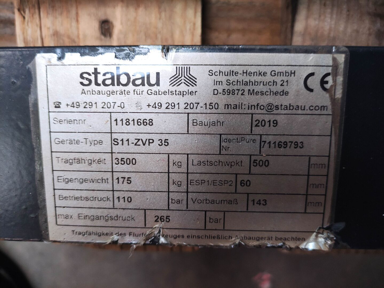Stabau S11-ZVP35 - Vorken: afbeelding 5 Stabau S11-ZVP35 - Vorken: afbeelding 5