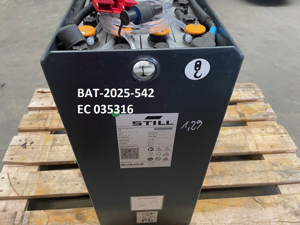 Sunlight I 24 Volt I 3 PzS 375 - Batterij voor Intern transport: afbeelding 5 Sunlight I 24 Volt I 3 PzS 375 - Batterij voor Intern transport: afbeelding 5