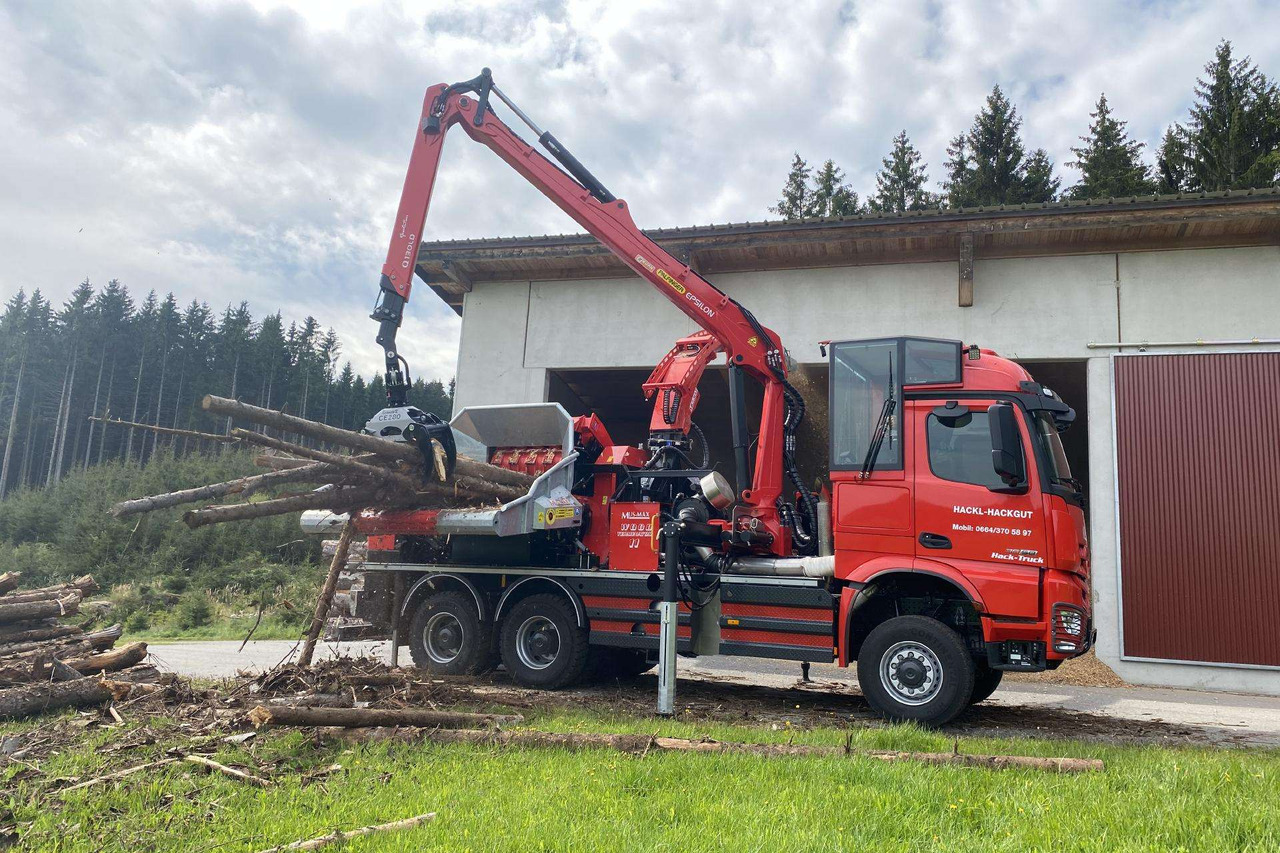 Mercedes MUSMAX WT11 NMV - Houtversnipperaar, Vrachtwagen: afbeelding 1 Mercedes MUSMAX WT11 NMV - Houtversnipperaar, Vrachtwagen: afbeelding 1