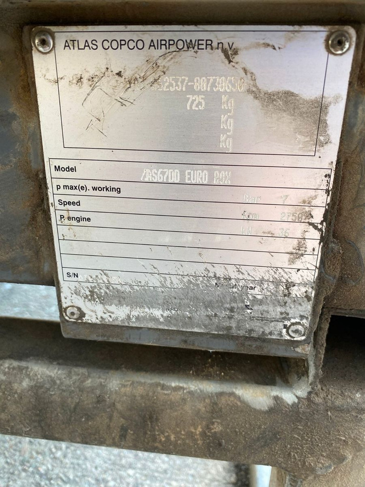 Atlas Copco Air Kompressor XAS67 G6,5 - Luchtcompressor: afbeelding 4 Atlas Copco Air Kompressor XAS67 G6,5 - Luchtcompressor: afbeelding 4