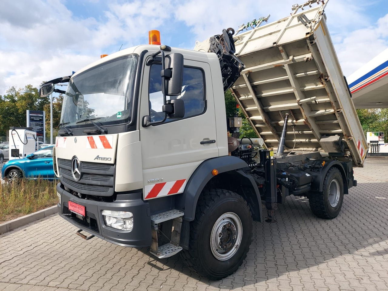 Kipper vrachtwagen, Kraanwagen Mercedes-Benz Atego / 1324 MEILLER 4X4 KRAN ATLAS 116.3 Kipper: afbeelding 7 Kipper vrachtwagen, Kraanwagen Mercedes-Benz Atego / 1324 MEILLER 4X4 KRAN ATLAS 116.3 Kipper: afbeelding 7