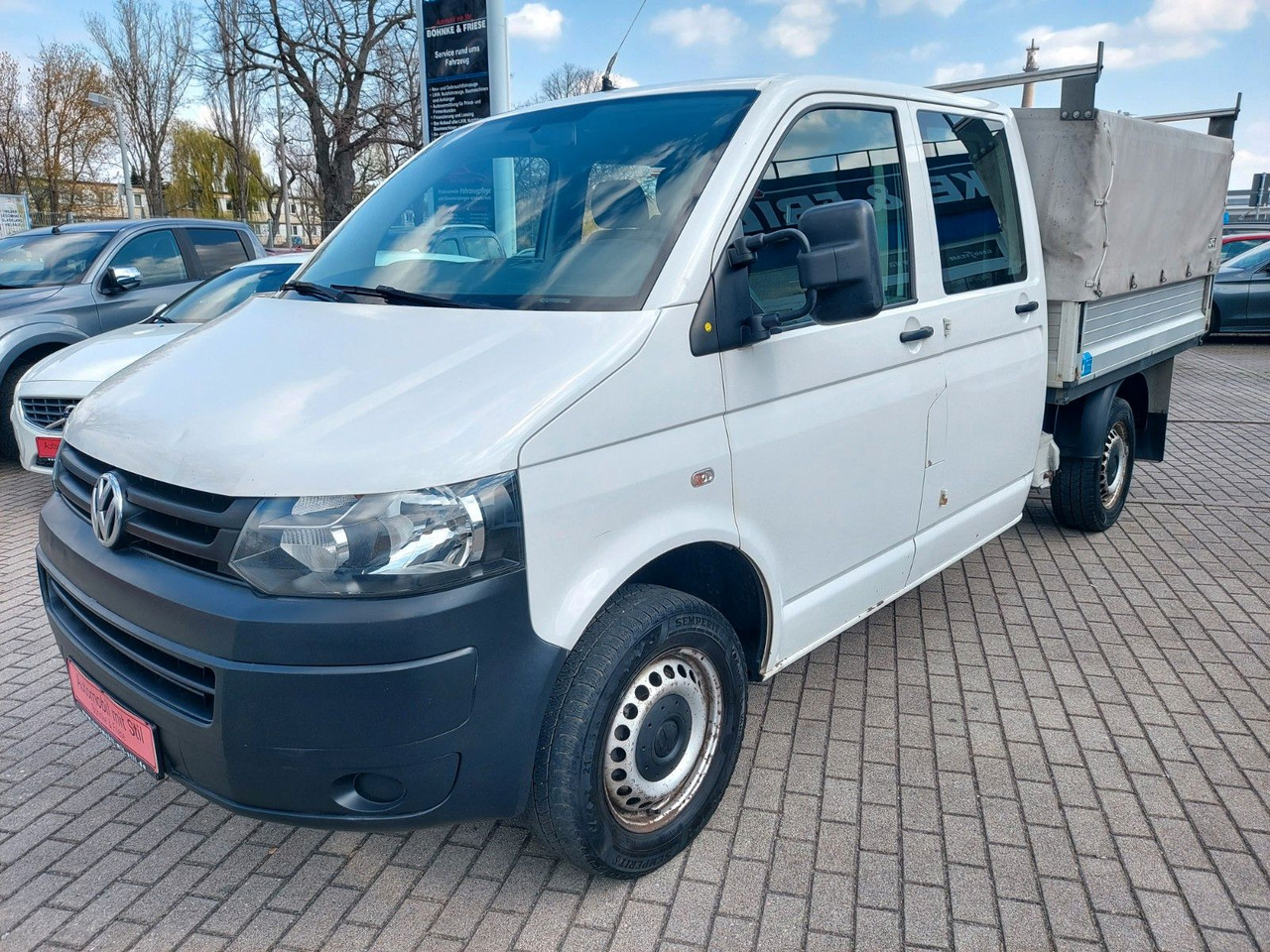 Volkswagen T5 Transporter Pritsche DOKA 4MOTION 4x4 Klima - Huifzeil bedrijfswagen, Bestelwagen met dubbele cabine: afbeelding 1 Volkswagen T5 Transporter Pritsche DOKA 4MOTION 4x4 Klima - Huifzeil bedrijfswagen, Bestelwagen met dubbele cabine: afbeelding 1