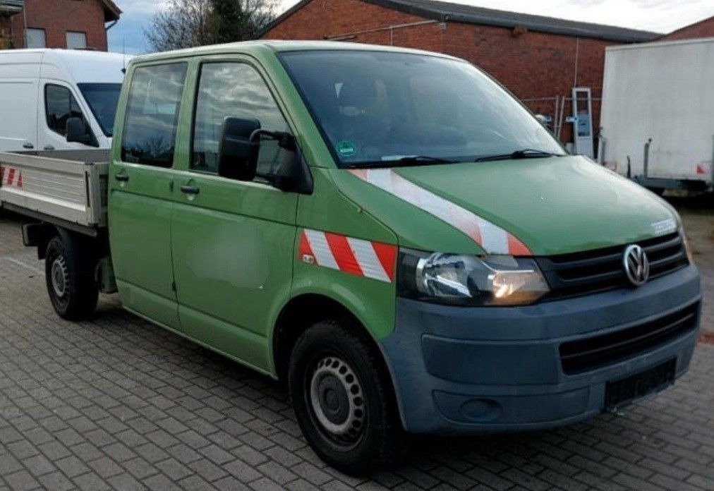 Volkswagen T5 Transporter Pritsche Doppelkabine - Bestelwagen met open laadbak, Bestelwagen met dubbele cabine: afbeelding 1 Volkswagen T5 Transporter Pritsche Doppelkabine - Bestelwagen met open laadbak, Bestelwagen met dubbele cabine: afbeelding 1