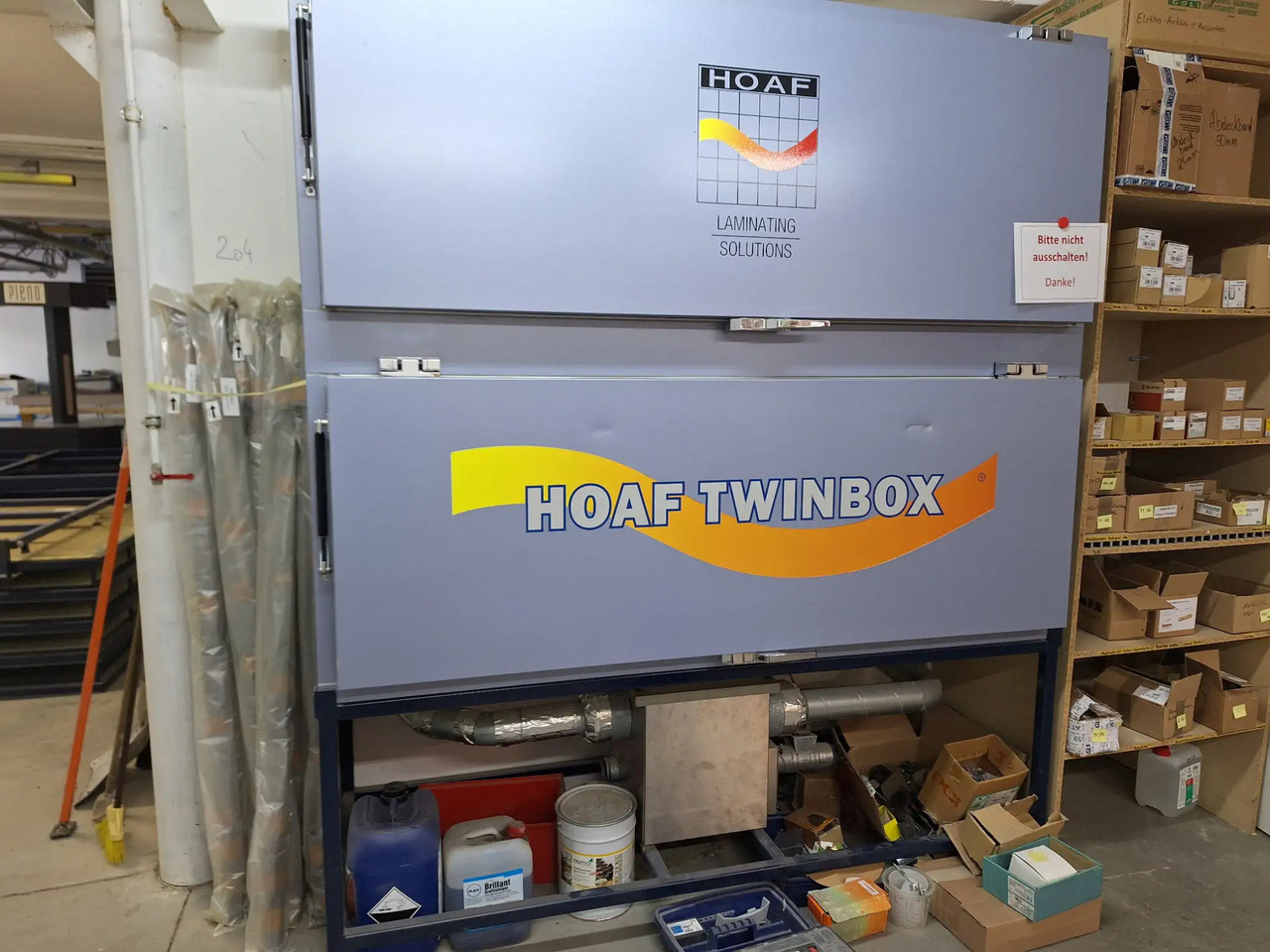1 Stk. VSG Laminieranlage / Trockenraum (Hoaf) - Werktuigmachine: afbeelding 1 1 Stk. VSG Laminieranlage / Trockenraum (Hoaf) - Werktuigmachine: afbeelding 1