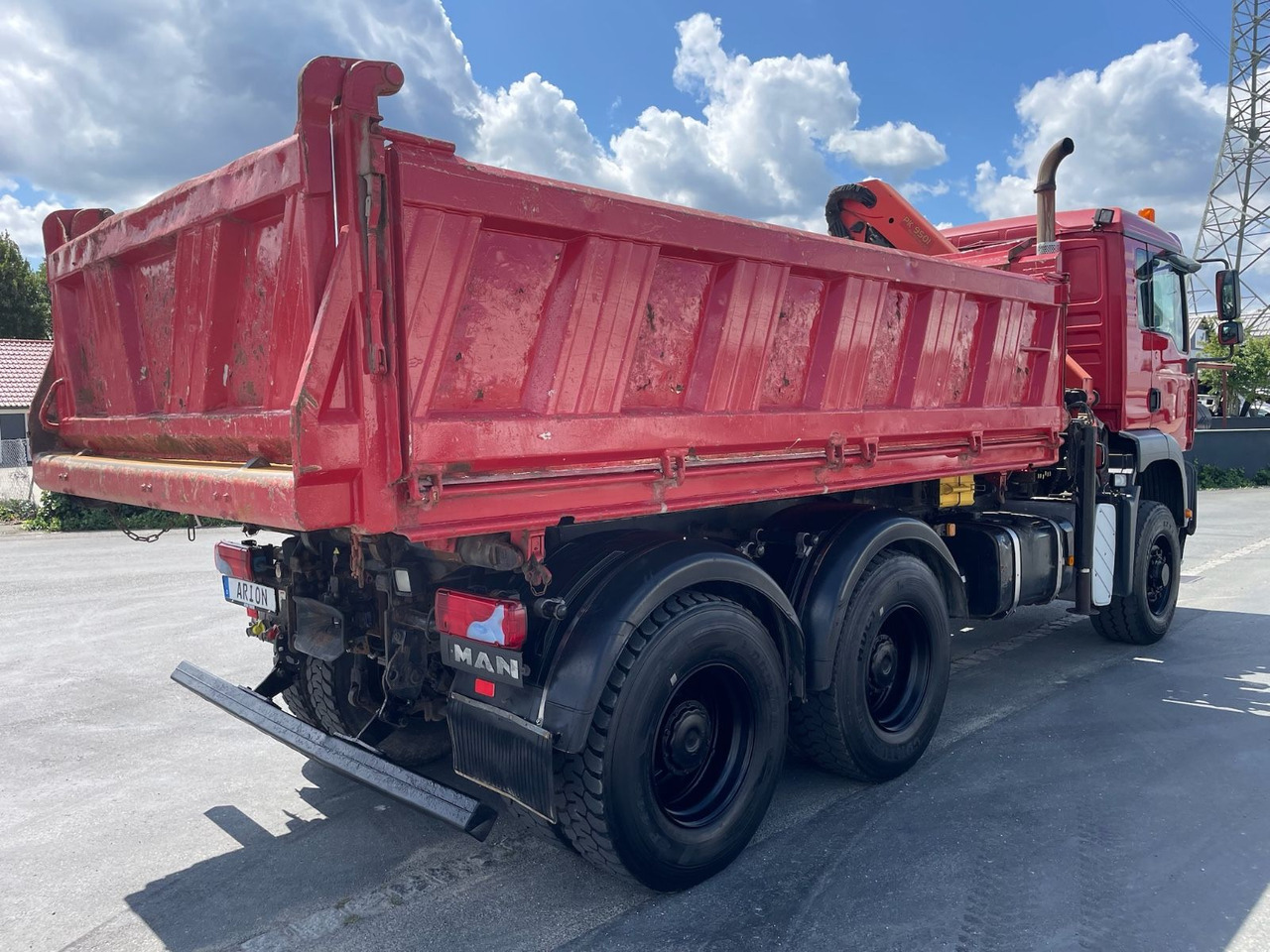 Kipper vrachtwagen, Kraanwagen MAN TGA 26.360 6x6H Dreiseitenkipper/Kran/PALFINGER: afbeelding 6