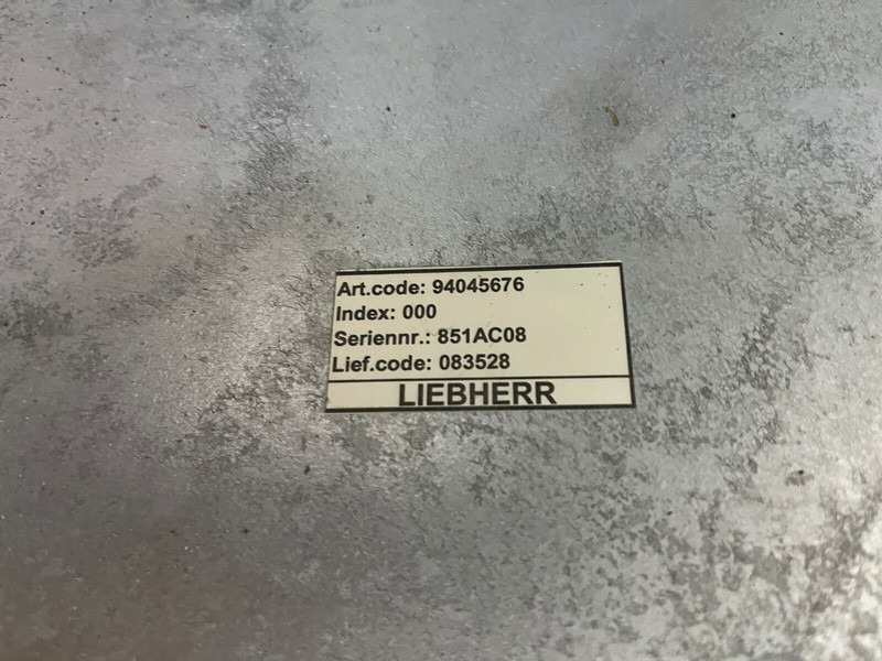 Liebherr - Cabine en interieur: afbeelding 4 Liebherr - Cabine en interieur: afbeelding 4