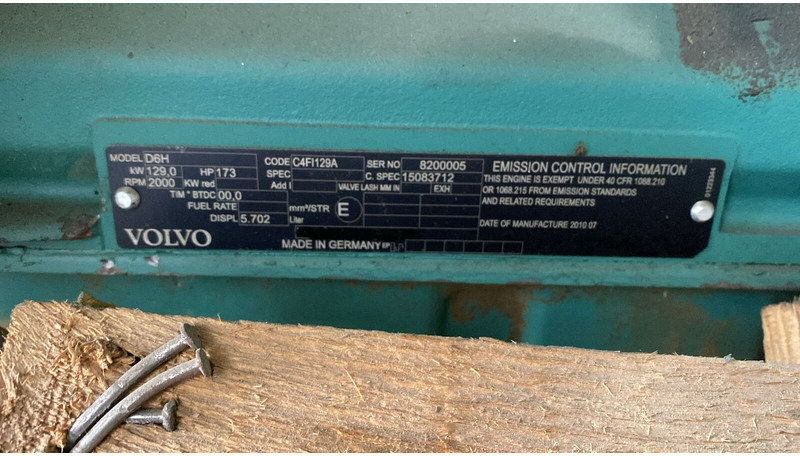 Volvo D6H FOR PARTS - Motor: afbeelding 5 Volvo D6H FOR PARTS - Motor: afbeelding 5