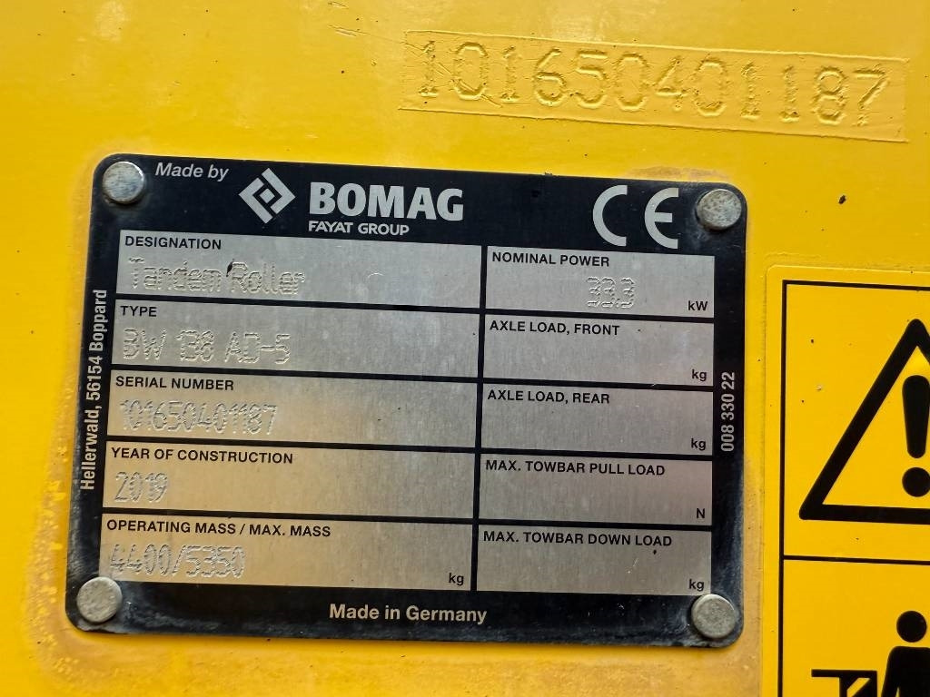 Asfaltwals Bomag BW 138 AD-5: afbeelding 7 Asfaltwals Bomag BW 138 AD-5: afbeelding 7