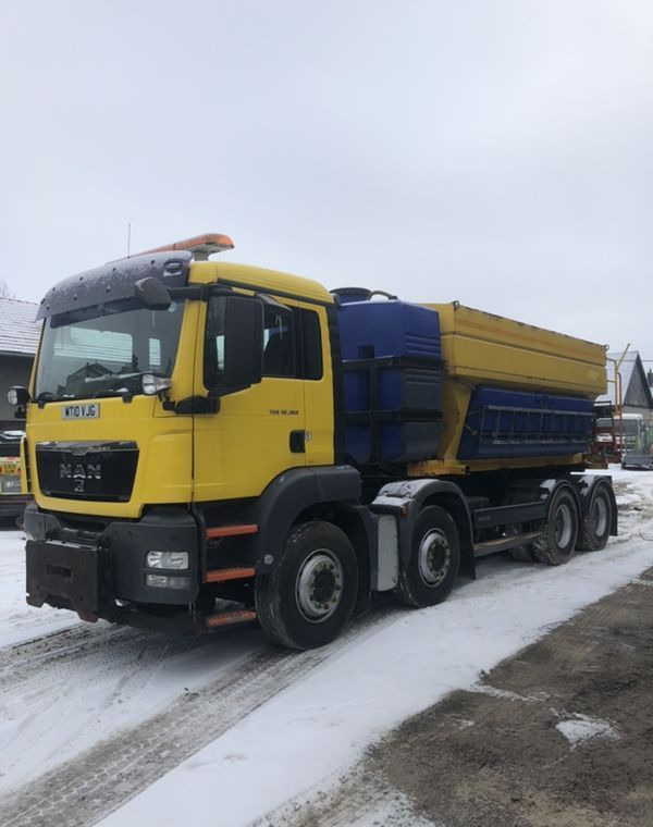 MAN TGS 32.360 8x4 piaskarka solarka schmidt euro5 pług - Gemeentelijke machine/ Speciaal, Vrachtwagen: afbeelding 1 MAN TGS 32.360 8x4 piaskarka solarka schmidt euro5 pług - Gemeentelijke machine/ Speciaal, Vrachtwagen: afbeelding 1