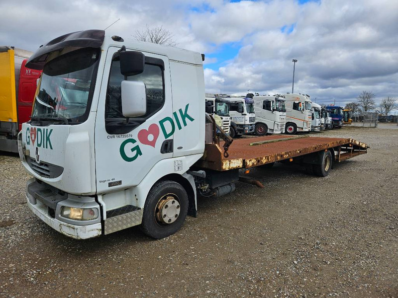 Renault Midlum 220 Machine/auto Transport and crane(2 stk) - Autovrachtwagen vrachtwagen, Kraanwagen: afbeelding 1 Renault Midlum 220 Machine/auto Transport and crane(2 stk) - Autovrachtwagen vrachtwagen, Kraanwagen: afbeelding 1