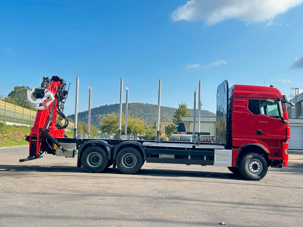 Houttransport, Kraanwagen MAN TGX 33.510 6X4 BL Euro6e  EPSILON 150 Z: afbeelding 10