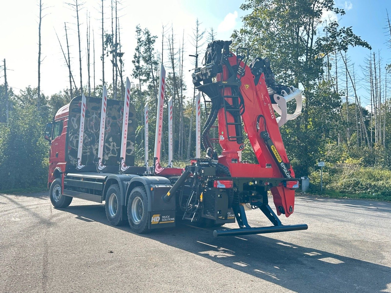 Houttransport, Kraanwagen MAN TGX 33.510 6X4 BL Euro6e  EPSILON 150 Z: afbeelding 6