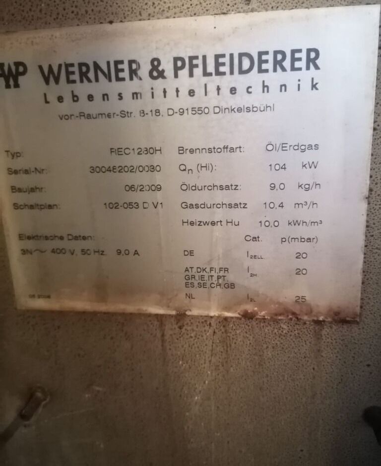 Werner & Pfleiderer REC1280H - Bakkerijmachine: afbeelding 2 Werner & Pfleiderer REC1280H - Bakkerijmachine: afbeelding 2