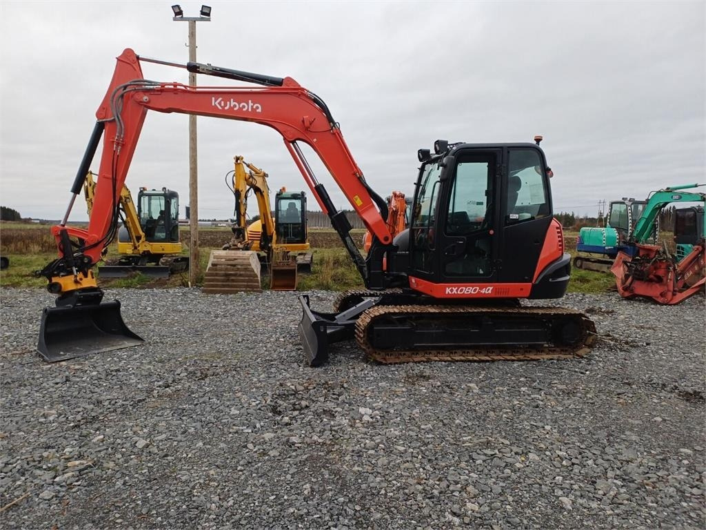 Kubota Kx080-4a Engcon pyörittäjällä - Minigraafmachine: afbeelding 2 Kubota Kx080-4a Engcon pyörittäjällä - Minigraafmachine: afbeelding 2