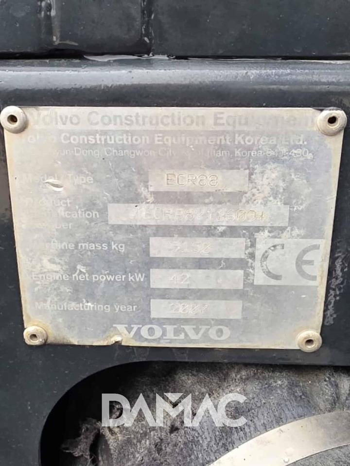 VOLVO ECR88 PLUS - Minigraafmachine: afbeelding 5 VOLVO ECR88 PLUS - Minigraafmachine: afbeelding 5