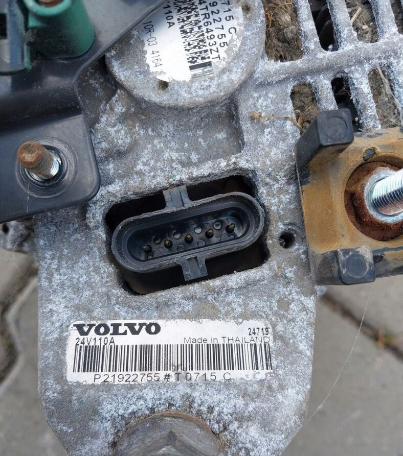 Mitsubishi ALTERNATOR VOLVO FL RENAULT GAMA D8K 110A EURO 6 21922755 - Dynamo voor Vrachtwagen: afbeelding 3 Mitsubishi ALTERNATOR VOLVO FL RENAULT GAMA D8K 110A EURO 6 21922755 - Dynamo voor Vrachtwagen: afbeelding 3