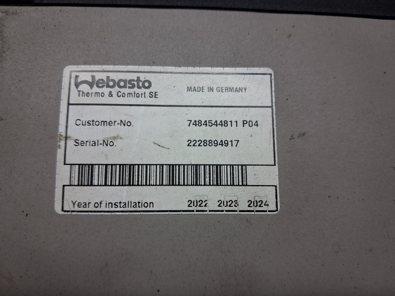 WEBASTO WEBASTO AIR TOP EVO 3900 3.9 kW RENAULT GAMA T C K - Verwarming/ Ventilatie voor Vrachtwagen: afbeelding 4 WEBASTO WEBASTO AIR TOP EVO 3900 3.9 kW RENAULT GAMA T C K - Verwarming/ Ventilatie voor Vrachtwagen: afbeelding 4