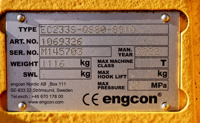 Draaikantelstuk Engcon Engcon EC233S-QS80-SS10: afbeelding 8