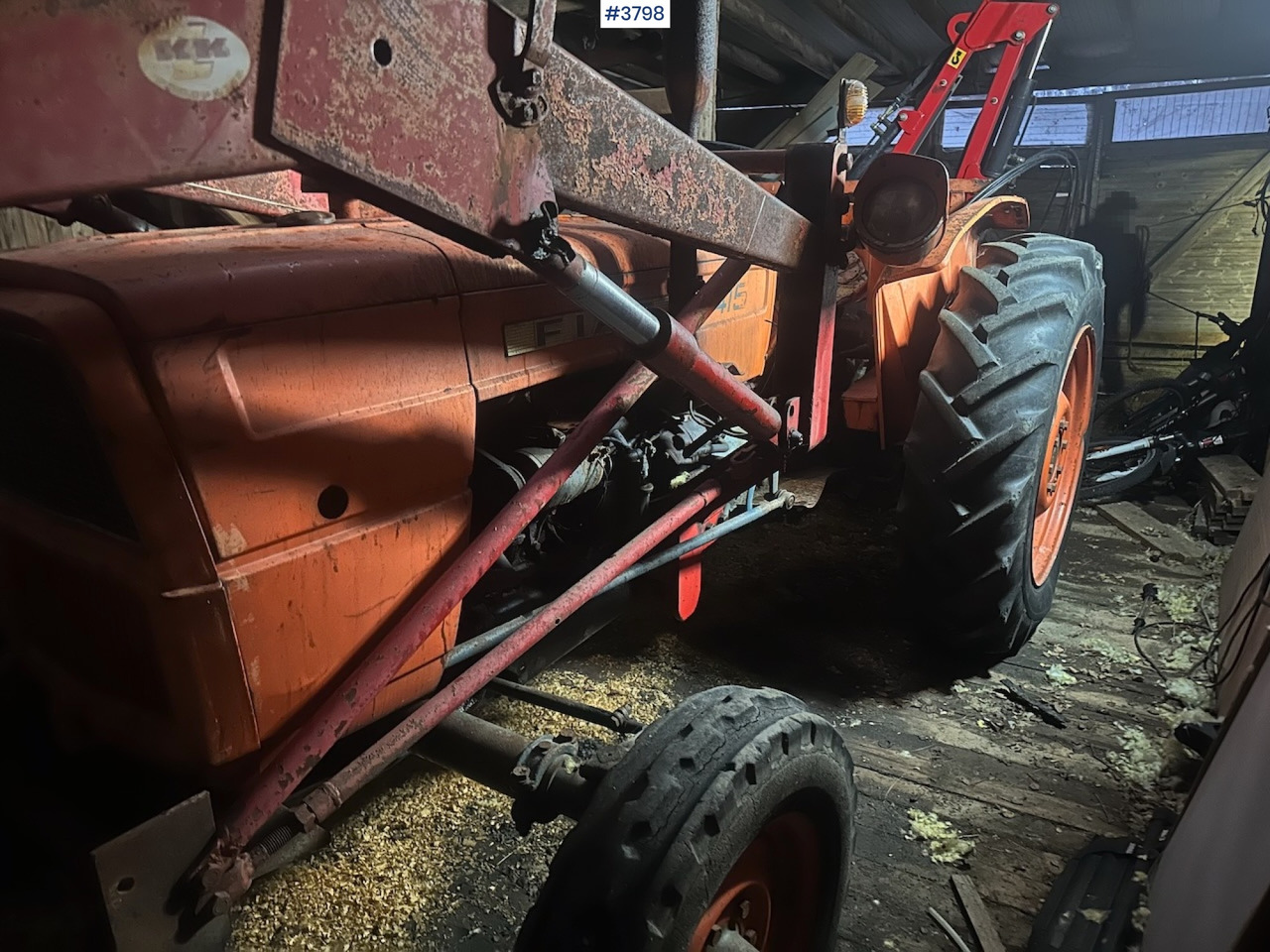 1900 Fiat 415 tractor w/ front loader and Wee edge mower - Tractor: afbeelding 3 1900 Fiat 415 tractor w/ front loader and Wee edge mower - Tractor: afbeelding 3