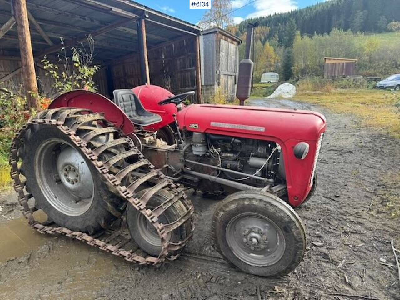 1973 Massey Ferguson 35 with tracks. WATCH VIDEO! - Tractor: afbeelding 4 1973 Massey Ferguson 35 with tracks. WATCH VIDEO! - Tractor: afbeelding 4