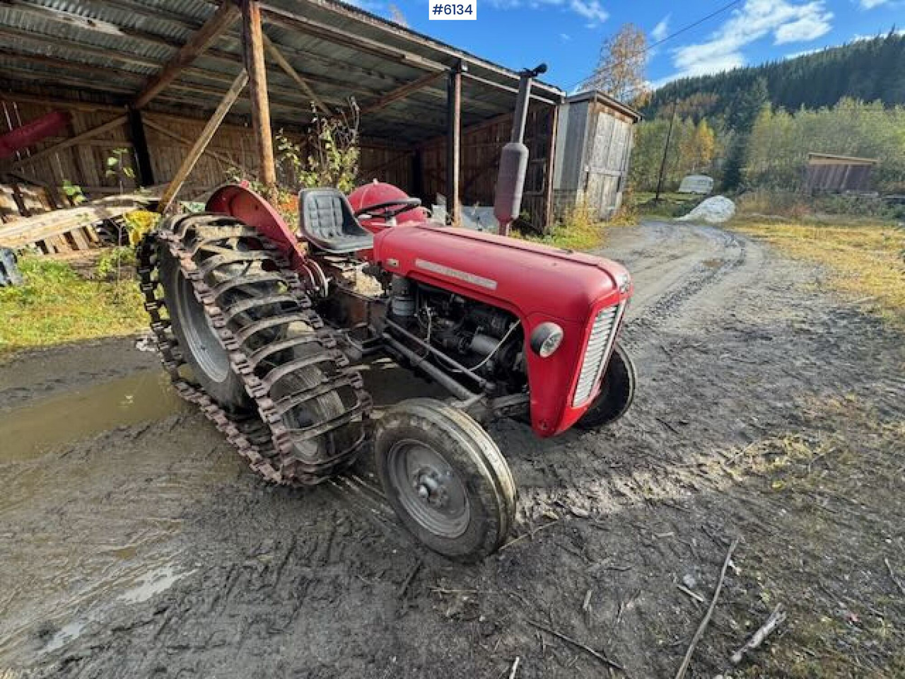 1973 Massey Ferguson 35 with tracks. WATCH VIDEO! - Tractor: afbeelding 5 1973 Massey Ferguson 35 with tracks. WATCH VIDEO! - Tractor: afbeelding 5