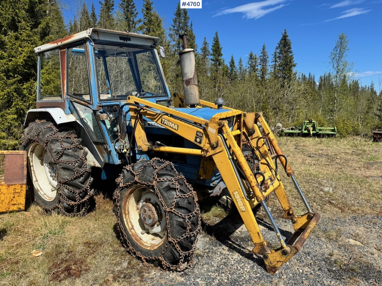 1978 Ford 6600 4x4 w/ Front Loader, Bucket, Twin Wheels and Winch. - Tractor: afbeelding 5 1978 Ford 6600 4x4 w/ Front Loader, Bucket, Twin Wheels and Winch. - Tractor: afbeelding 5